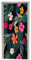 A.Monamour Türtapeten Selbstklebend 3D Hand Gezeichneter Tropischer Hibiskus Blüht Exotisches Palmblattmuster Auf Dunklem Hintergrund Türtapete Türposter Tapete 77x200cm