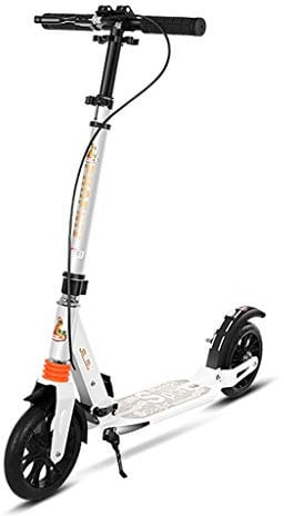 Unbekannt Big Wheel Scooter - City Scooter, Klappbarer City-Roller, höhenverstellbar, Tret-Roller für Erwachsene und Kinder Bis 150kg,aus Aluminiumlegierung,200mm Räder Cityroller für Erwachsene