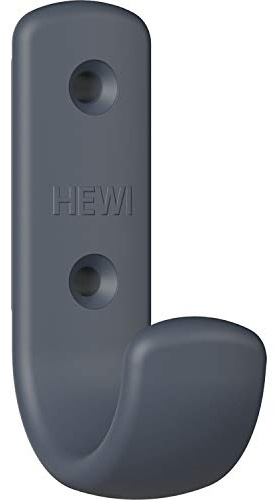 HEWI 477.90B060 92 Mantelhaken 477.90.060 Breite 22 mm, Höhe 72 mm, Polyamid, Farbe: Anthrazit Matt
