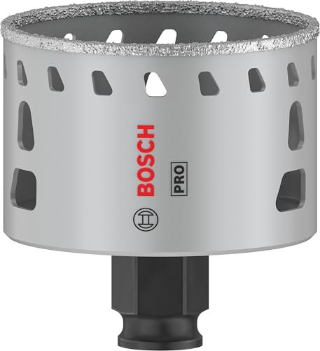 Bosch 1 scie cloche PRO Tile Power Change Plus (pour carrelage dur, carrelage souple, diamètre 64 mm, accessoires professionnels, perceuse/visseuse)