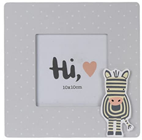 Bilderrahmen Bilder Dekorahmen Wandbild Hund Panda Zebra Elefant Kinderzimmer Deko, Modell:Zebra