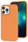 K TOMOTO Compatible avec iPhone 13 Pro, protection contre les chutes, anti-traces de doigts, coque de téléphone en silicone liquide antichoc avec doublure en microfibre pour iPhone 13 Pro 6,1, Orange