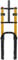 ZFF 20 Inch Bike Fat Fork 4.0 Tire Air Suspension Fork Double Shoulder 1-1/8 Disc Brake QR 135mm Travel 110mm Adjustable Rebound For Snow Beach XC MTB Bicycle 2880g (Color : Gold, Size : 20)