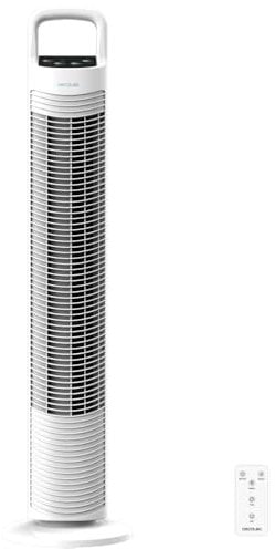 Cecotec Ventilador de Torre EnergySilence 790 Skyline Control de 32 con 45 W y 3 Velocidades, Temporizador, Oscilación 70º, uso sencillo, Asa y máxima seguridad, Mando a distancia