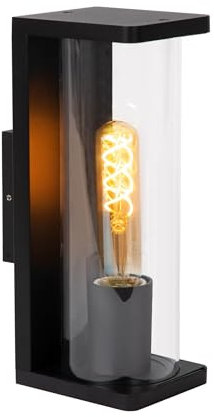 LUCIDE SLIGO - Wandleuchte Außen - 1xE27 - IP65 - Schwarz
