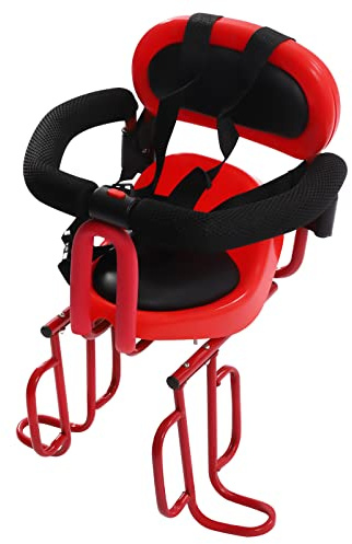 Esyogen Kinderfahrradsitz Fahrradsitz Hinten,Kindersicherheits für Erwachsenes Fahrrad mit Sitzkissen,Für 6 Monate-6 Jahre alt,rot