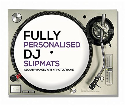 1 Pair of Custom/Personalised DJ Turntable Slipmats (YOUR IMAGE/LOGO) 12 inch