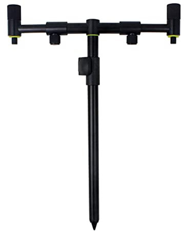 KOCAN Angeln Bank Stick, Ausziehbarer Bankstick zum Karpfenangeln,verstellbare Aluminium-Bankstick-Stangenauflage für Bissanzeiger