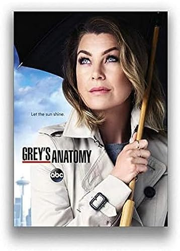 Poster Grey'S Anatomy Vintage-Tv-Filmplakat, Wandkunst, Bilder, Poster Und Drucke, Leinwandgemälde, Heimdekoration 50X70Cm Kein Rahmen
