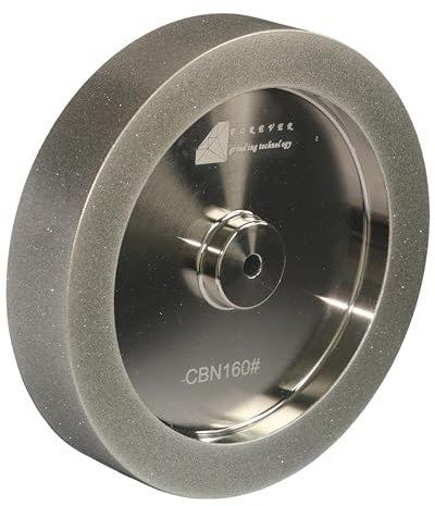 CBN SCHLEIFSCHEIBE 250mm Cubic Boron Nitride Grinding Wheel Knife Sharpening Wheels for Tormek T8 250mm*50mm*12mm (Grit Size 160#,Straight Corner)