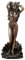 Veronese Design Skulptur Die Geburt der Aphrodite, griechische Göttin der Liebe und Schönheit, Kaltgussharz, Antik-Bronze-Finish, 16,5 cm