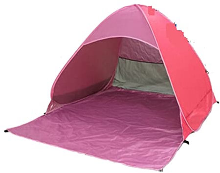 AQQWWER Zelte Quick Automatic Opening Beach Tent Sun Shelter Tent Shade Lightwight Pop Up Open for Outdoor Camping Fishing (Color : Burgundy)