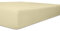Kneer Spannbetttuch, Qualität 25, Easy-Strech, Farbe 26 Ecru 90-100 x 200-220cm