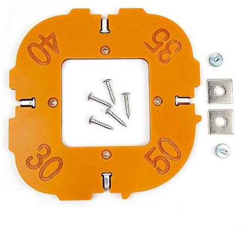 Gettimore Radius Jig Router Templates, Rounded Corner Template for Woodworking, R15 R20 R25 R30 Routing Rounded Corners Bit Templates (R30-50)
