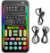 Yunir Voice Changer Set, Handheld Portable Multifunctional Sound Disguiser with 8 Sound Effects for Mobile Phone Computer Live Broadcast Blac