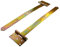 2er SET Kreuzgehänge 250mm 500mm Scharnier T-Bänder Ladenband Torscharnier Deko Garten Schwarz T-Bänder Ladenbänder Dekoration Dekorativ Tor T-Band (Gold, 500mm)