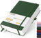 Notizbuch A5 Liniert Journal - Hardcover Leder Journal mit 360 Seiten 100gsm dickes Papier, College Ruled Journal Notebook für Frauen Männer Schreiben Schule Büro, 14.5 x 21cm- Dunkelgrün