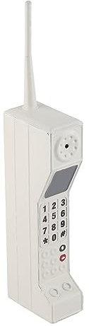 TIKATARER Alte Telefon-Requisite, 90er-Jahre-Telefon-Requisite, Handy-Modell, Retro-Eisen-Ziegel-Telefon-Requisite für Schieß-Requisiten, Restaurant-Dekorationen, Heimdekorationen (White)
