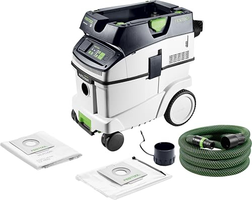 Festool Absaugmobil CLEANTEC CTM 36 Ei AC - Industriesauger | M-Klasse Sauger mit automatischer Filterabreinigung, Bluetooth serienmäßig, 36 L Behältervolumen