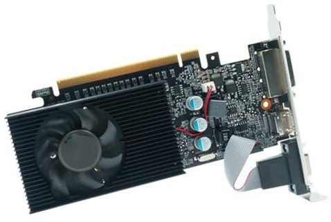 Comphic Scheda Grafica GT730 4GB GT730 DDR3 64Bit Scheda Grafica GDDR3 -Compatible, Uscita DVI e VGA
