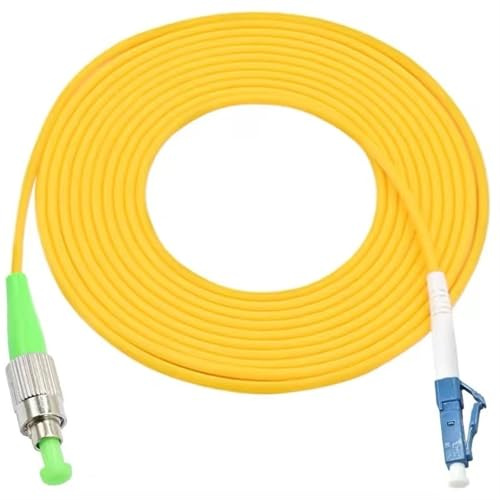 GHZHANG LC/A-LC/A Optische Faser Jumper 1-100m Patchkabel Simplex Quadrat zu Rund Verlängerung Kabel FTTH Optic(LCA-LCA 20m)