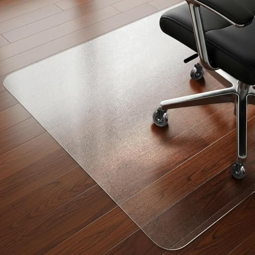 COSYLAND Tappeto Sedia Ufficio Salvapavimento in PVC, 120 x 120 cm | Protegge parquet e pavimenti duri dai graffi, superficie stabile sotto le ruote, riduce il rumore della sedia