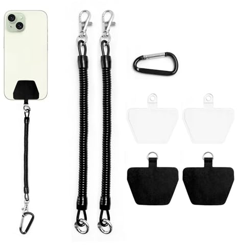Wzhiy Ski Phone Bungee - Universal Anti-Theft Phone Lanyard and Tether for iPhone and Most Smartphones