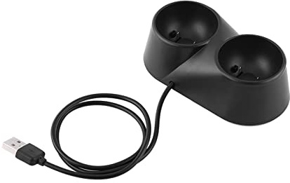 LUCKDANO Chargeur Manette VR Dual Charger Dock Ladestation Ständer für VR Controller – Gleichzeitiges Laden, Exquisites Design, Organisierte Aufbewahrung