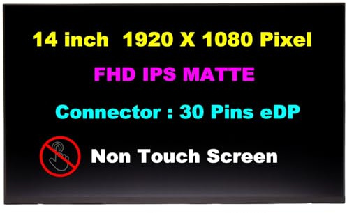 Pantalla de portátil para ASUS VIVOBOOK 14 F1404Z, F1404ZA, F1404ZA-AS51 14 Nano Edge LCD 1920 x 1080 FHD IPS pantalla 30 pines mate 315MM panel ancho no táctil