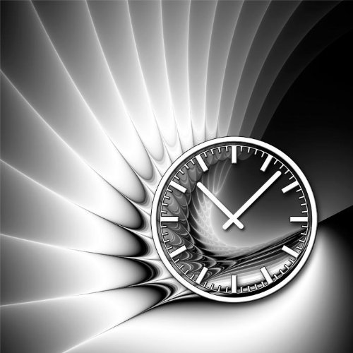 dixtime 3448 Designer Wanduhr, Wanduhren, Moderne Wohnraumuhr 30cm x 30cm