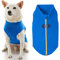 Gooby Fleece-Hundepullover mit Reißverschluss - Blau, Größe M - warme Fleece-Hundejacke zum Einsteigen mit doppelter D-Ring-Leine - Winterpullover für kleine Hunde - Hundekleidung für kleine Hunde,