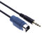 ALPINE Line In ingresso cavo collegamento kce-237b audio AUX jack 3.5 mm, convertitore adattatore Compatibile con Alpine CDA 105RI, 117RI, 104BTI, 103BT, 102RI, 101R, RM, 111R, RM, 112RI, W203RI | 1m