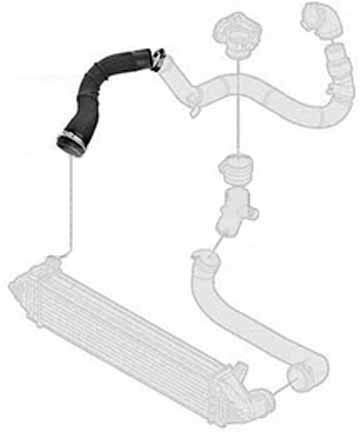 Borg & Beck BTH1524 Turbo Hose To Fit RR Evoque 2 0 16V
