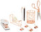 U Brands Schreibtischzubehörset, Bürozubehör-Set, Roségold, 10-teilig