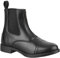 RL24 - Stivali da equitazione Jodhpur COMPANION FZ in ecopelle nera per bambini, uomo e donna [taglia 29-46], Nero , 45 EU