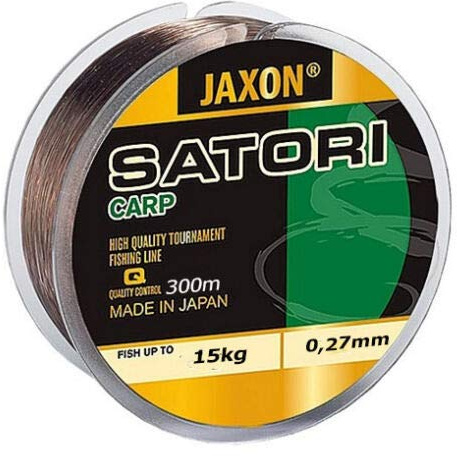 Jaxon Filo per carpa ad affondamento rapido, lenza da pesca Satori CARP 300 m, bobina monofilo per carpa (0,27 mm/15 kg)
