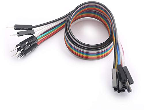 DEVMO Multicolored 10pcs Male to Female Dupont Wire Jumper Cable Ribbon Compatible with SMT32 Arduino Raspberry Pi Breadboard 30cm