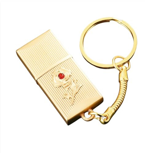 UFARID Novelty Rose USB3.0 Flash Drive Memory Stick High Speed USB Sticks for Computer PC Laptop School Business Gift (32GB, Gold)