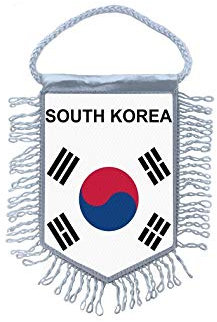 Akachafactory Wimpel mini Flagge Fahne flaggen südkorea süd Korea Republik