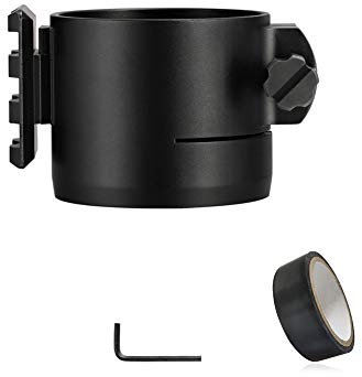 WILDGAMEPLUS® Speziell angepasster 45-mm-Adapter für die NV007-Nachtsichtfernrohrkamera mit Schiene für Entfernungsmesser oder Taschenlampe NV007-RFADP45