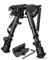 Zeadio 6-9 Zoll Kohlenstoff Ballaststoff Taktisches Zweibein, Frühling Rückkehr Zweibein mit Sling Mount und 20mm Picatinny Weaver Rail Mount