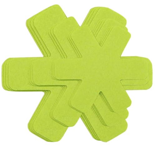 HengLiSam Pot Pan and saucepan Protectors, 12 pieces and 3 Different Size, Pot Dividers Pad to Prevent Scratching, Protect Stacking Cookware (Green)