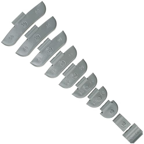 Stix 800x Schlaggewichte Sortiment 5-50g Stahl FE/S Auswuchtgewichte für Stahlfelgen