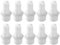 Zerodis Aquarium Joint Tuyau Raccords Connecteur 10 PCS 1/2 Filetage Adaptateur De Tuyau Fish Tank Pompe À Air Accessoires d'Aquarium (12mm)