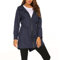 SotRong Vêtement de pluie coupe-vent, léger et pliable pour femme, capuche, pour la marche, le camping, bleu marine, XL