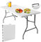 RELAX4LIFE Tavolo da Campeggio Pieghevole con Maniglia, Portata 150 kg, Tavolino da Esterno Richiudibile, Tavolo a Valigia da Picnic, Giardino, Picnic, Barbecue, Tavolo da Cucina