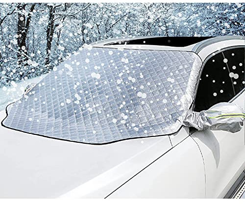 Kompatibel mit Hyundai Tucson Kona i10 i20 i30 i40 Winter Auto Scheibenabdeckung Magnet Windschutzscheibe Abdeckung Frontscheibe Frostabdeckung Scheibenfrostschutz gegen Schnee EIS Frost