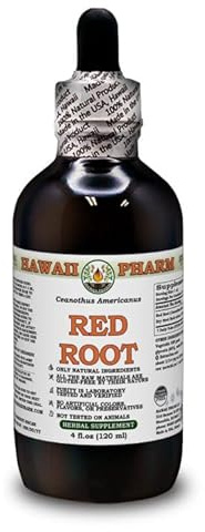 Rote Wurzel (Ceanothus Americanus) Trockene Wurzelrinde ALKOHOLFREIER Flüssigextrakt Glyzerit 120 ml