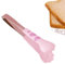 Pinzas de cocina con forma de pata de gato bonita, pinzas para servir, pinzas pequeñas de acero inoxidable para ensalada, pinzas para pan, pinzas para barbacoa, pinzas para comida(S-Rosa)