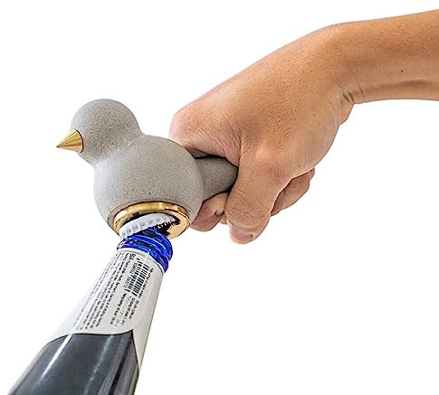 THE CRAFT HOUSE Beton-Vogel-Flaschenöffner für Bier, Dosen, Getränke, Zement-Messing-Bieröffner für Terrasse, Dekoration, Party, Küchengeschirr und Einweihungsgeschenke für Männer, Ehemann, Vater,